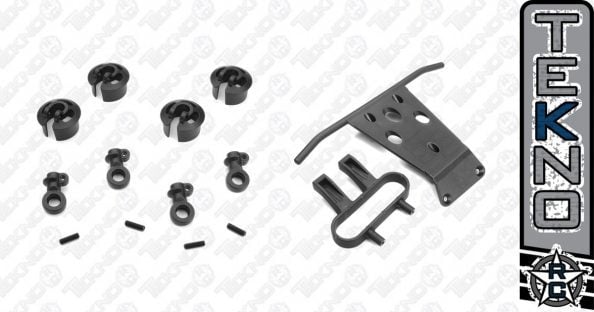 New Tall Spring Perch Set and Revised SCT410 Bumper From Tekno RC
