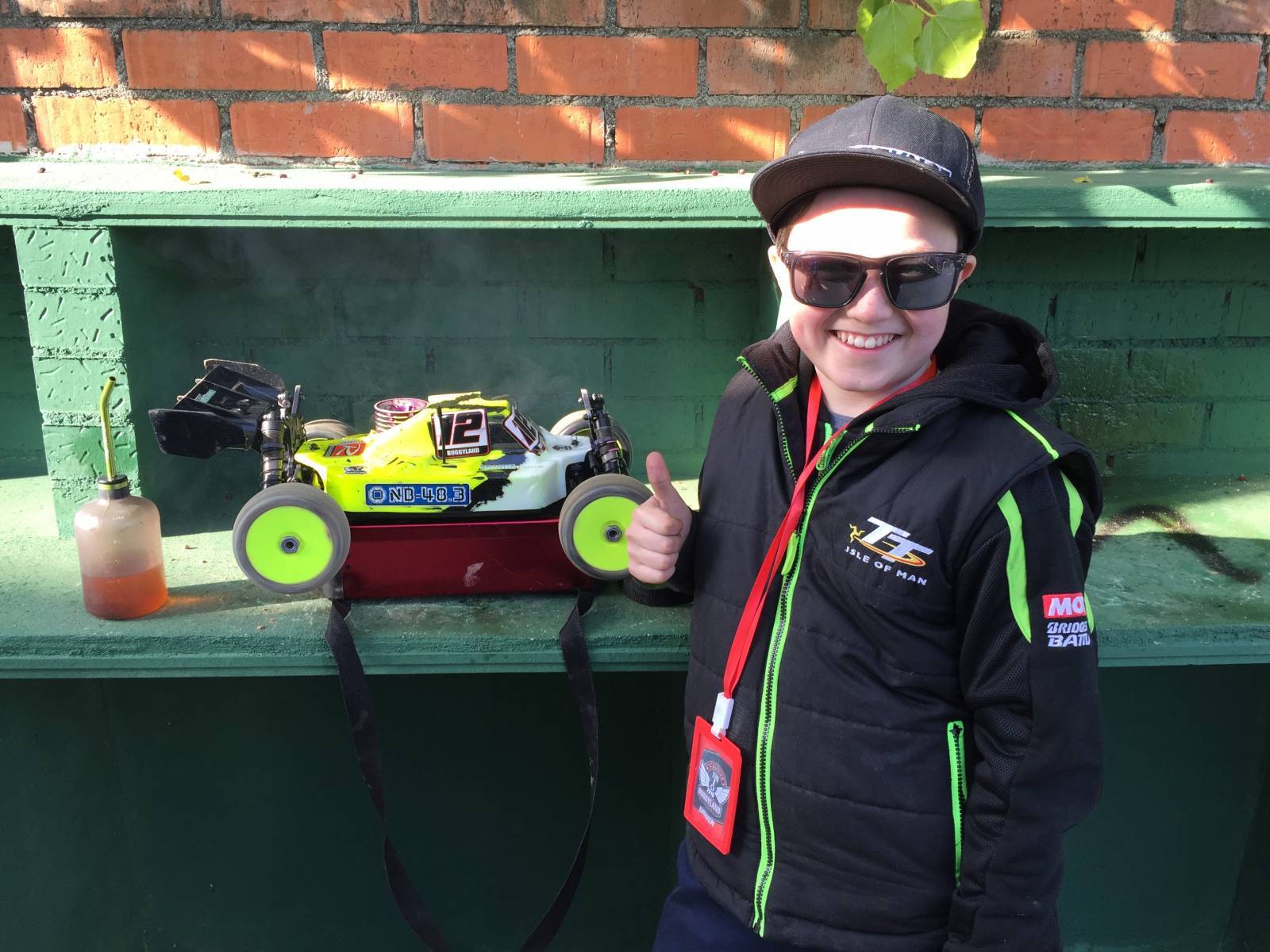 James enjoyed racing on Saturday!